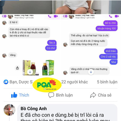 PQA Nhuận Tràng dạng ống là dược phẩm thảo dược có tác dụng nhuận tràng dùng cho người lớn và trẻ em trên 6 tuổi bị táo bón, táo bón lâu ngày.