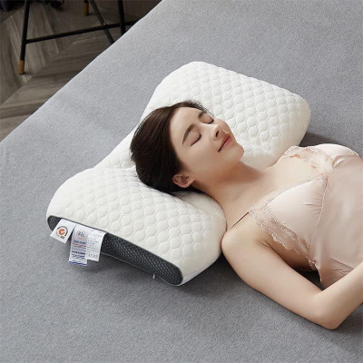 Gối Ngủ Chống Đau Mỏi Vai Gáy, Gối Spa Êm Chống Đau Cổ ,Gối Cao Su Non Chống Ngáy- Giảm Mệt