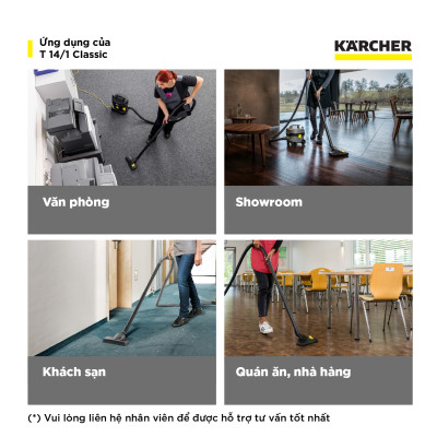 Máy hút bụi khô công nghiệp Karcher T 14/1 Classic - Hàng chính hãng