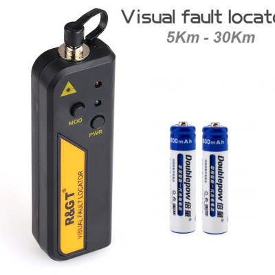 (Kèm 02 Pin Sạc) Bút Dò Lỗi Sợi Quang FTTH RGT TM-18 Công Suất 1/10/20/30mW Tia Laser Đỏ Cho Phép Đo Các Khoảng Cách Từ 5-10-20-30KM - Hàng Chính Hãng