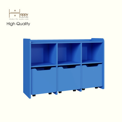 [Happy Home Furniture] KID, Tủ lưu trữ cho trẻ em có bánh xe, 120cm x 36cm x 80cm ( DxRxC), THK_165