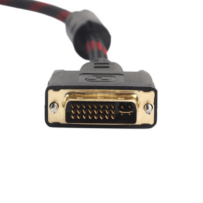 Cáp Chuyển Đổi DVI 24+5 Sang VGA Bọc Lưới Chống Nhiễu Dài 1,5m - Hàng Nhập Khẩu