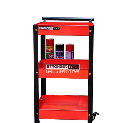 XE ĐẨY DỤNG CỤ 3 TẦNG ĐA NĂNG CÓ KÈM KHAY PHỤ ĐỰNG ĐỒ