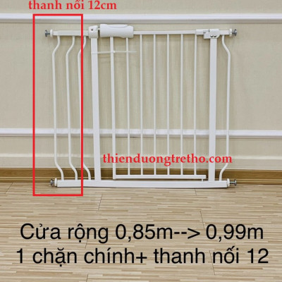 Thanh chắn cửa umoo, thanh chắn cầu thang Umoo an toàn cho Bé [74x85cm]