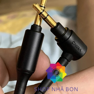 Dây cáp âm thanh UAX 3.5mm tròn mạ vàng  2 đầu dùng cho tai nghe SONY, BOSE,JBL ,Yamaha,.... Hàng chính hãng