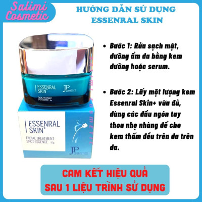 Kem Dưỡng Trắng Da ESSENRAL SKIN 50 Gram, Mờ Thâm Nám, Tàn Nhang, Ngăn Ngừa Lão Hoá Da, Tặng Serum