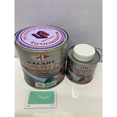 Sơn sắt mạ kẽm không cần lót Hard Tex 2K màu xanh Jade 418 1L