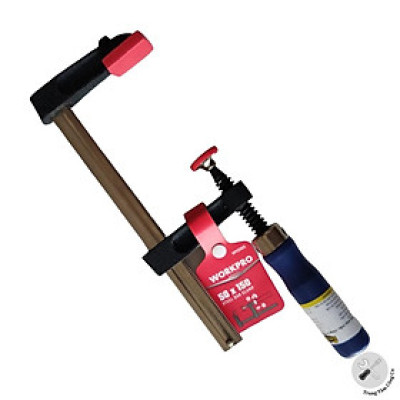Kẹp chữ F dùng điều chỉnh gỗ 50x150mm Workpro WP232025