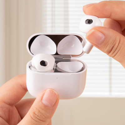 Miếng Dán Kim Loại Mỏng Chống Bụi Cho Case Airpods 4 (2024) - Hàng Chính Hãng