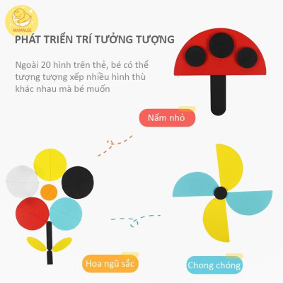 Đồ Chơi Xếp Hình Gỗ Con Vật Montessori - Ghép Hình Thông Minh Phát Triển Tư Duy Cho Bé