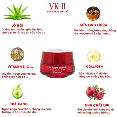 Kem Nâng Cơ Lão Hóa Trắng Da VK II 35g