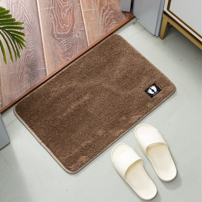 Thảm Nỉ Lau Chân Hình Chữ Nhật, Chùi Chân Lông Mềm Mịn Dày Dặn Đế Chống Trơn Trượt Hàng Chất Lượng Cao KT 40x60cm Giao Màu Ngẫu Nhiên