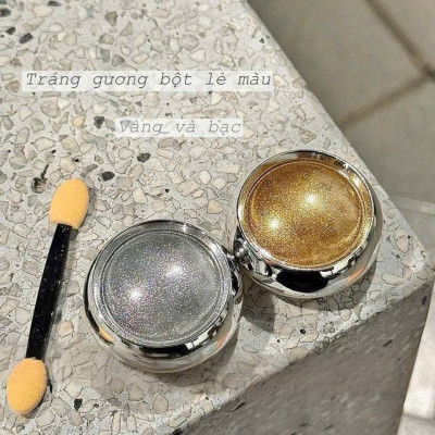 Tráng Gương Lẻ Màu Bạc Và Vàng Siêu Mịn Làm Nail, Tạo Hiệu Ứng Tráng Gương Sáng Loáng Cho Móng Bóng Đẹp Kết Hợp Cùng Sơn Gel Nữ Women