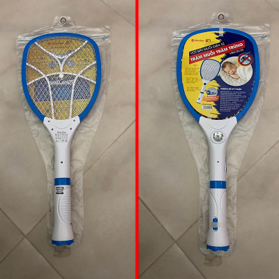 Vợt Muỗi Thông Minh Rạng Đông RD.02 2 Trong 1 Tích Hợp Đèn Pin và Vợt Bắt Muỗi - Hàng Chính Hãng