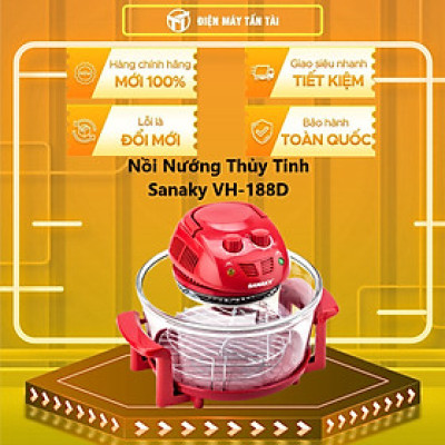 Lò Nướng Thủy Tinh Sanaky VH-188D - Hàng chính hãng
