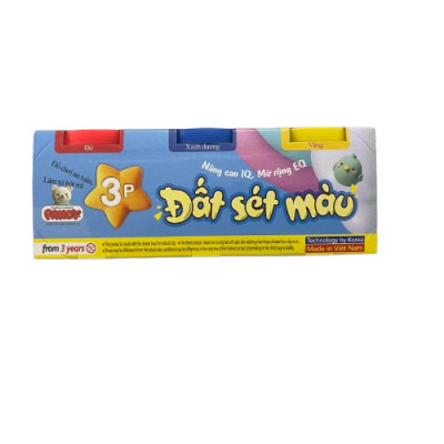Đồ chơi bột nặn màu sắc loại 3 hủ  PANDY thương hiệu Hàn Quốc