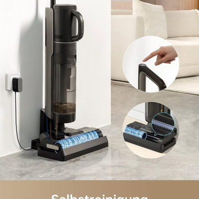 Máy Hút Bụi Lau Sàn Dreame M12 Tự Động Vệ Sinh Lực Hút 14.000 Pa Thời Gian Làm Việc 40 Phút, Diện Tích Hoạt Động 150m2 Công Suất 300 W - Hàng Chính Hãng