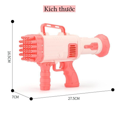SÚNG BẮN BONG BÓNG 32 NÒNG CHẠY BẰNG PIN CỰC MẠNH