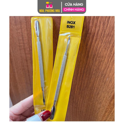 Cây Đẩy Da, Sủi Da, Lấy Khóe Móng Xịn Cỡ Lớn, Cạo Sơn Gel B281 Inox Không Gỉ Làm Nail Chuyên Nghiệp Nail Phương Miu Nữ Women