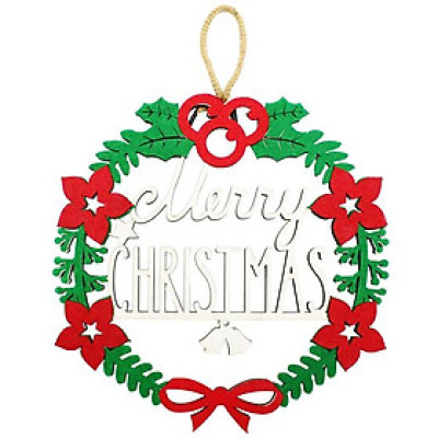 Bảng Gỗ Treo Tường Trang Trí Giáng Sinh - Bách Mộc - Noel Hoa