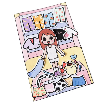 Bộ Tranh Tương Tác Cô Tiên Xanh - Thời Trang Búp Bê Giấy