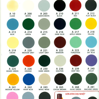 Sơn xịt xe máy ATM màu xanh Deep Green A007