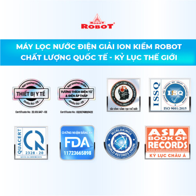 Máy Lọc Nước Điện Giải Ion Kiềm ROBOT IonKing 912 Chế Độ Nóng Nguội Lạnh - Hàng Chính Hãng