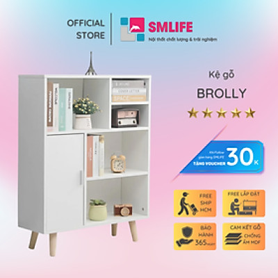 Giá sách giá đựng tài liệu gỗ công nghiệp SMLIFE Brolly