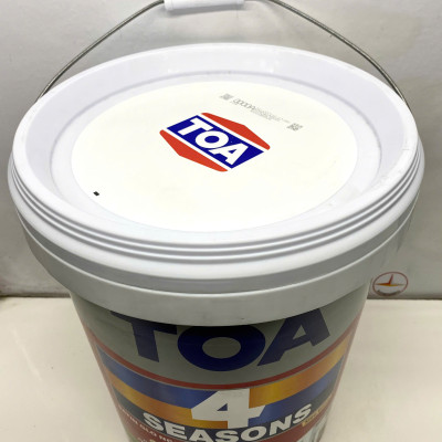 Sơn nước ngoại thất cao cấp TOA 4 Seasons Satin Glo siêu bóng màu xanh 7506 _ 18L