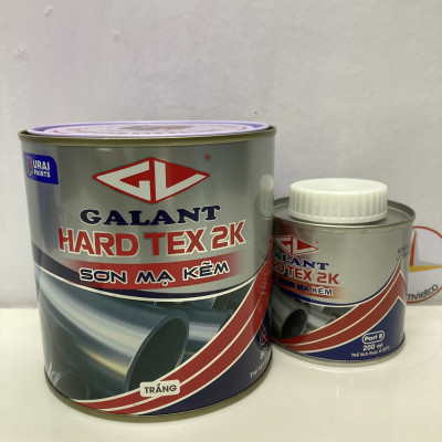 Sơn sắt mạ kẽm không cần lót Galant Hard Tex 2K White 400 1L