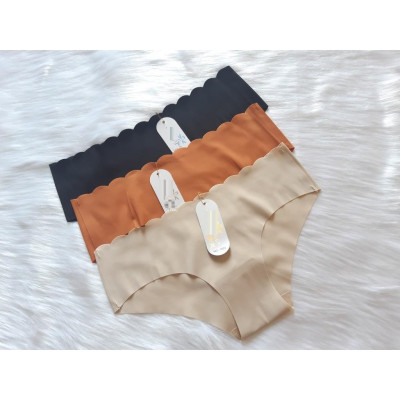 Quần Lót Nữ - 5 Quần Su Lụa Trơn Cắt Lưng Và Viền -giao màu ngẫu nhiên