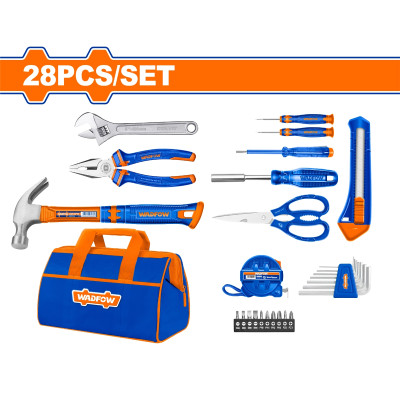 BỘ 28 MÓN DỤNG CỤ CẦM TAY TIỆN DỤNG WHS1M28 WADFOW - HÀNG CHÍNH HÃNG