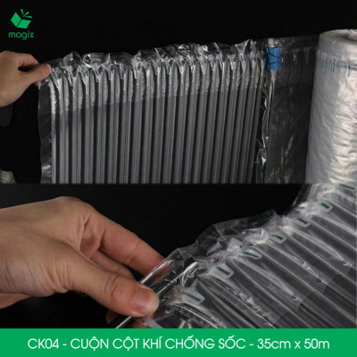 Cuộn cột khí chống sốc - 35cm x 50m - Xốp hơi, đệm hơi đóng gói hàng dễ vỡ - CK04