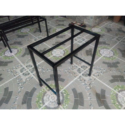 Kệ kê chậu cây ban công sân thượng. Dài 80cm. Rộng 20-25-30cm. Cao 30-40-50-60cm. 1,2,3 nan phụ giằng chân. hộp thép 2x2cm ( Hàng Chính Hãng )