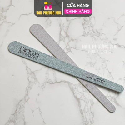 Dũa Mỏng DINGXI Màu Xám Độ Nhám 180/240 Chuyên Dụng Làm Nail Tiện Lợi, Xốp Cao Cấp Tạo Form Làm Nhám Bề Mặt Móng