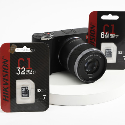 Thẻ Nhớ Mirco SD Hikvision 64Gb 92MB/s Chuyên Ghi Hình Cho Camera, Máy Ảnh và Điện Thoại - Hàng Chính Hãng