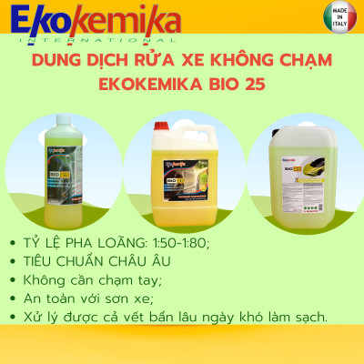 NƯỚC RỬA Ô TÔ VÀ XE MÁY KHÔNG CHẠM EKOKEMIKA BIO 25-5L