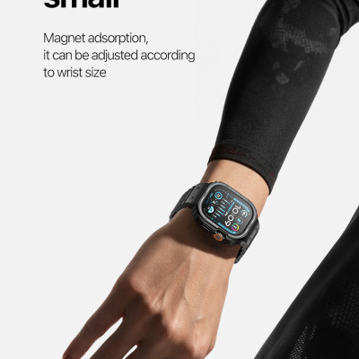 Dây Đeo Kèm Ốp Dux Ducis One-Piece Silicone Magnectic Dành Cho Apple Watch Ultra 2/ ultra/ Seri 4/5/6/7/8/9/ SE_ Hàng chính hãng