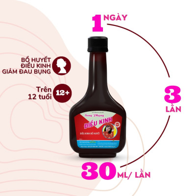 Song Phụng Điều Kinh Dược Bình Đông Chai 280ml - Bổ huyết, Điều hòa kinh nguyệt, Giảm đau bụng kinh