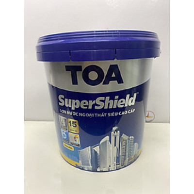 Sơn nước siêu cao cấp Toa SuperShield ngoại thất màu xanh 7506 _15L