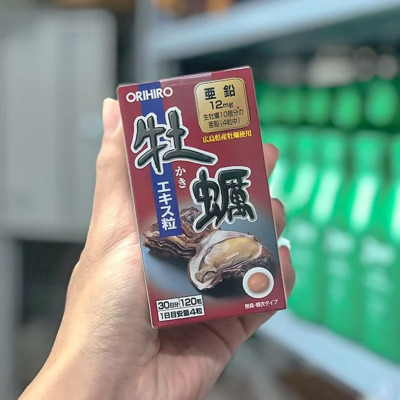 Viên Uống Tinh Chất Hàu Tươi Orihiro Nhật Bản 120 Viên Hỗ Trợ Tăng Cường Sức Khỏe Nam Giới