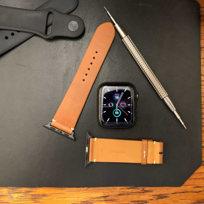 Dây Đeo Apple Watch 49mm 45mm 44mm 42mm, Chất Liệu Da Bò Cao Cấp, Phong Cách Vintage Hoài Cổ, Tương Thích Các Phiên Bản Series Ultra2/Ultra/SE2/SE/10/9/8/7/6/5/4/3/2/1