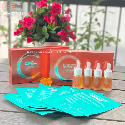 Combo 2 Bộ Serum Vitamin C - VC BRITGH MAX SERUM - Làm Sáng Da (Hàng Chính Hãng) + Tặng 1 Bộ Skin Booster Super Serum
