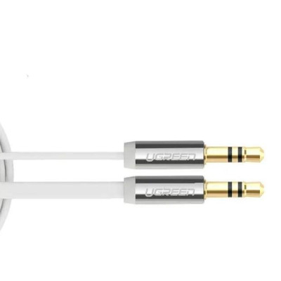 Ugreen UG10750AV119TK 0.5M màu Trắng Cáp âm thanh 2 đầu 3.5mm dương dây tròn TPE cao cấp - HÀNG CHÍNH HÃNG