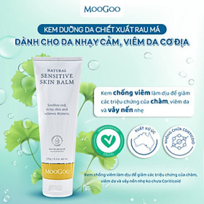 Kem bôi viêm da cơ địa, vảy nến, chàm sữa em bé, chiết xuất rau má MooGoo