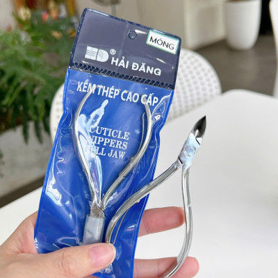 Kìm Bấm Móng Thật Hải Đăng Mũi To Thép Cao Cấp Làm Nail, Kềm Cắt Móng Tay Chân Sáng Bóng, Không Gỉ Siêu Bền Khoẻ Cuticle Nippers da Full Jaw