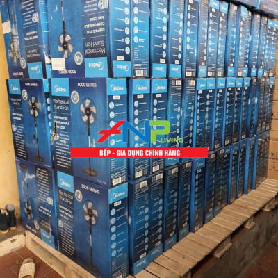 Quạt Đứng, Quạt Cây 5 Cánh Midea FS40-15Q (Quạt Điện Công Suất 55W, Chỉnh Gió 3 Tốc Độ, Có Chức Năng Hẹn Giờ)
