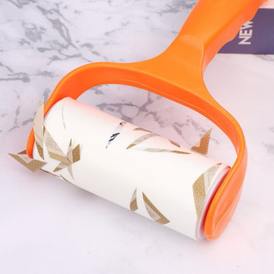 Set cây lăn bụi quần áo kèm 6 lỗi lăn nhiều họa tiết, cây lăn bụi quần áo gra giường siêu sạch
