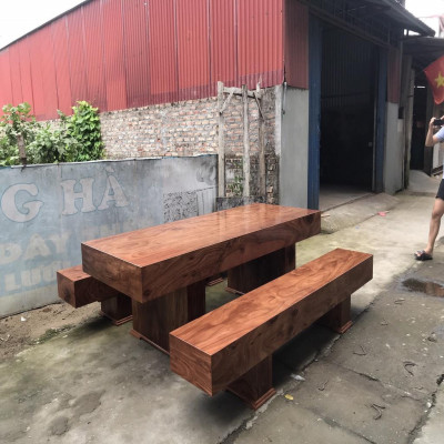 Bàn Ghế K3 Gỗ Hương Xám