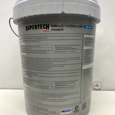 Sơn lót chống kiềm nội thất Toa Supertech Pro _18L